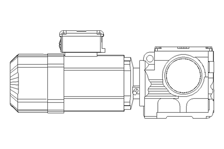 Motor engrenagem sem fim 0,75kW 20 1/min