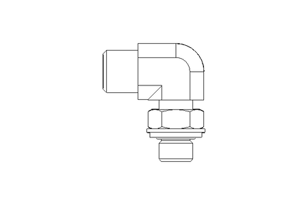 Raccord à vis coudé L 6 G1/8" St-Zn