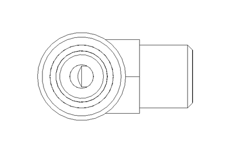 Threaded elbow connector L 6 G1/8" St-Zn