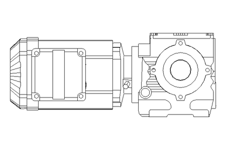 Motor engrenagem sem fim 0,55kW 50 1/min