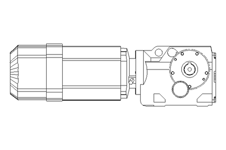 Bevel gear motor 0.55kW 50 1/min