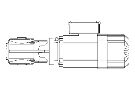 Bevel gear motor 0.55kW 50 1/min