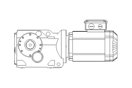 Motor redutor 0,55kW 24 1/min