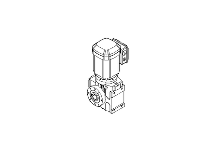 Worm gear motor 0.55kW 16 1/min