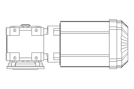 Moteur réducteur 0,55kW 88 1/min