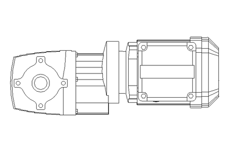 Motoriduttore ortogonale 0,37kW 26 1/min