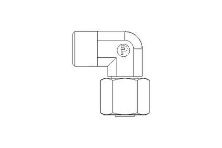 Угловое резьбовое соединение 8 M14x1,5