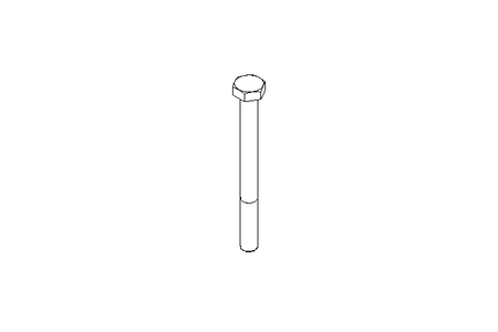 Hexagon screw M4x45 A2 70 ISO4014