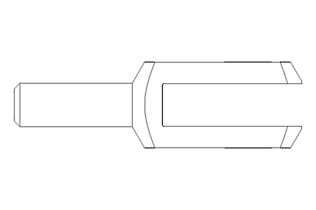 Gabelgelenk G20x40 montiert