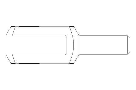 Gabelgelenk G20x40 montiert