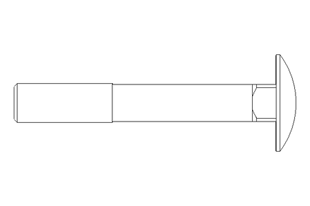 Flachrundschraube M12x80 DIN603