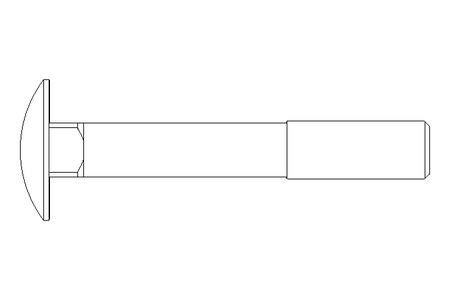 扁圆头螺栓 M12x80 DIN603-ZnNi/T2/720h