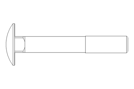 扁圆头螺栓 M12x80 DIN603-ZnNi/T2/720h