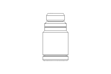 Push-in connector M10x1 D 8 Ms