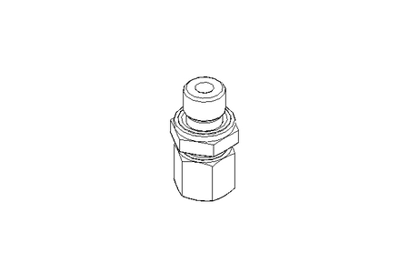 Conector roscado p/ tubos L 8 G1/4"