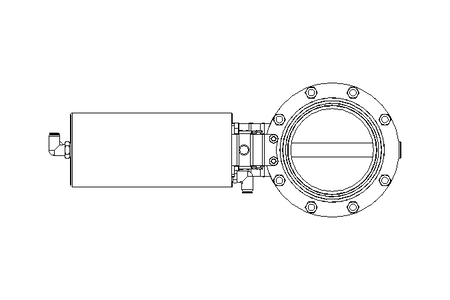 Butterfly valve B DN100 CVC AA H