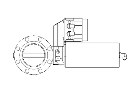 Butterfly valve BR DN080 FVF NC E