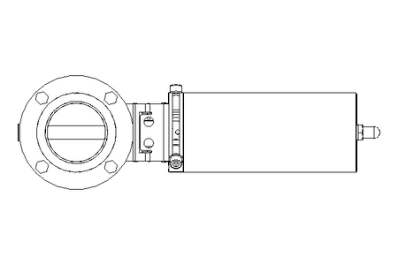 Butterfly valve BD DN065 FVF NC E