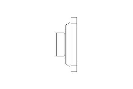 Flange bearing four fixing holes