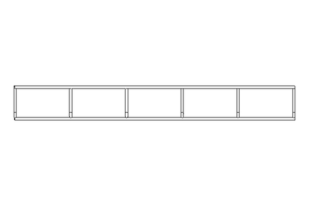 Gitterrinne 60x60x2000 mm