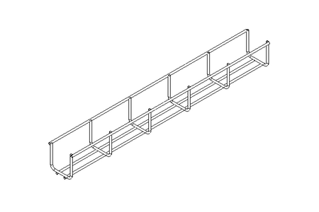 Gitterrinne 60x60x2000 mm