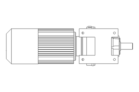 正齿轮变速电机 0,55kW 47 1/min