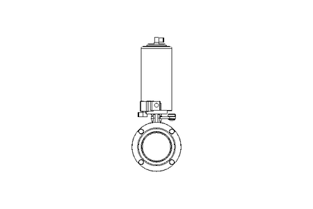 Absperrklappe pneumatisch DN80