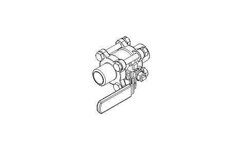 Durchgangshahn Hand DN15 PN64