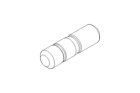 Cavilha roscada nas pontas M10x25 A4