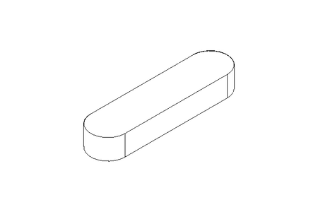 Passfeder DIN6885-1 A 80x20x12 1.0503+CR