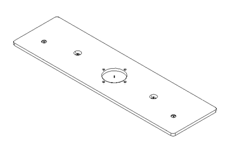 COUNTER-STARWHEEL RELEASE HOLDER PLATE 0360X0100X005 AISI 304