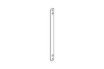 STATION GUARD SUPPORT BRACKET 363X025X006 AISI 304