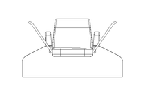 Fixação para cabo plano 31 mm