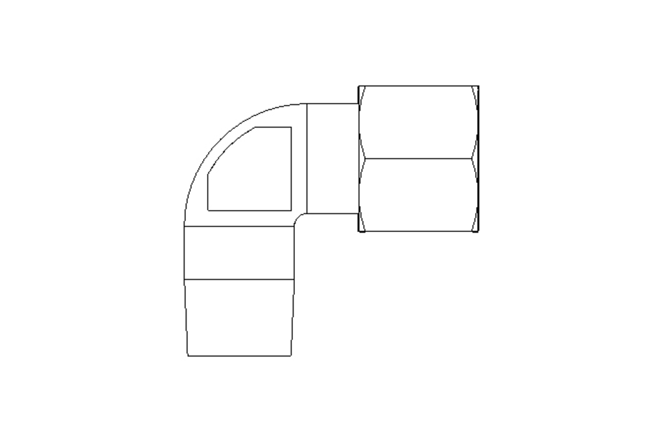 Pipe screw connector LL 8 R1/8