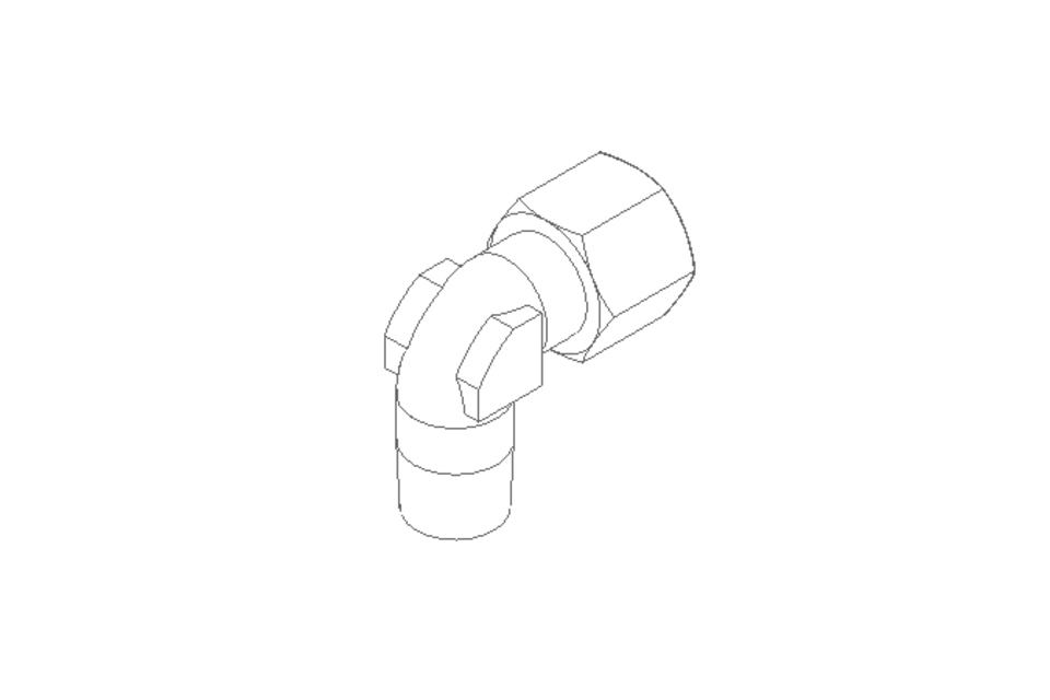 Pipe screw connector LL 8 R1/8