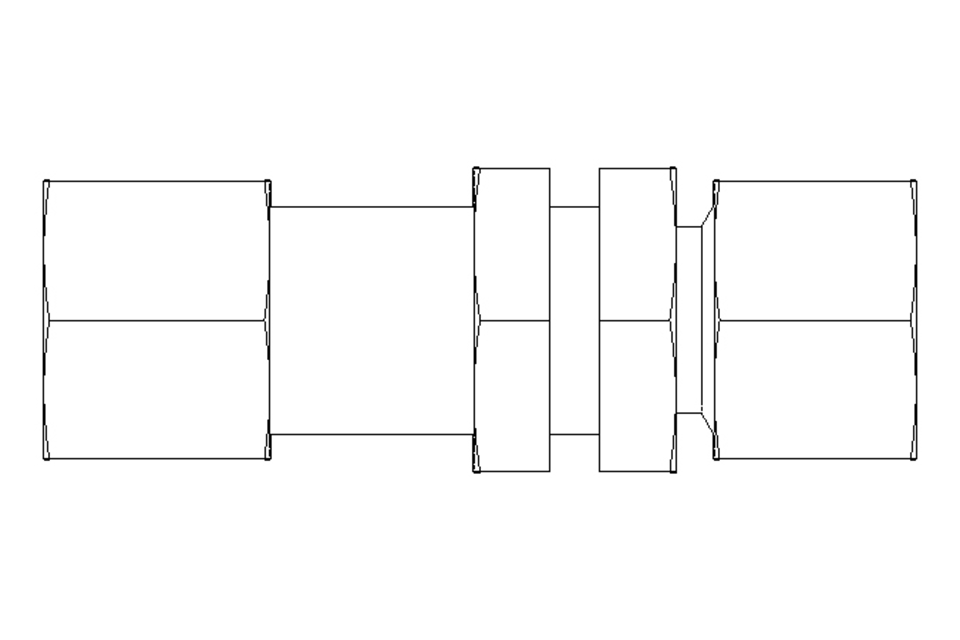 Thread. bulkhead connect. L 12/12