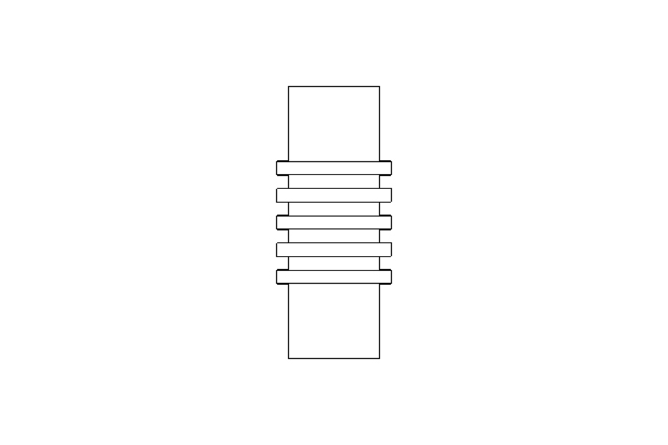 Rubber bellows L=120 d=37 DN40