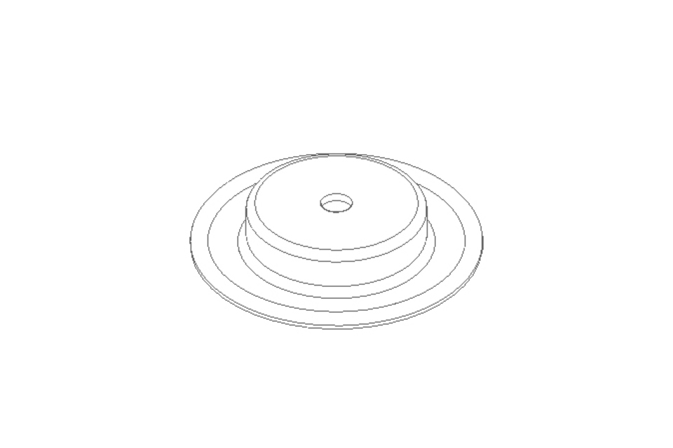 Membrane/diaphragm D=34 L/H=6 NBR