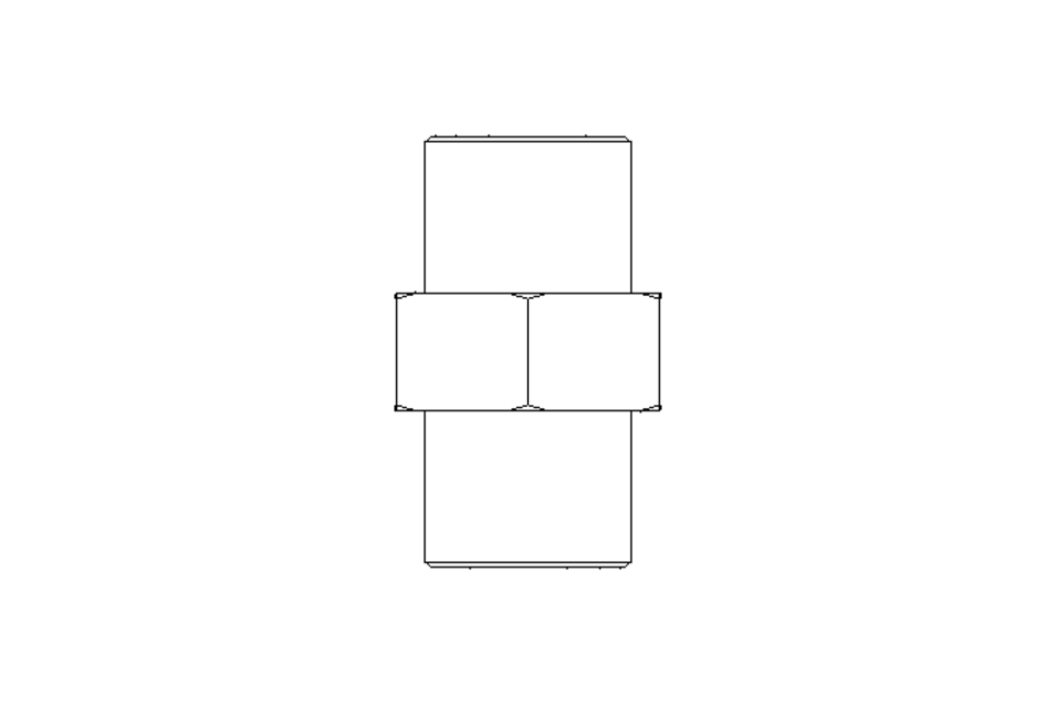 Niple duplo R1/2-R1/2