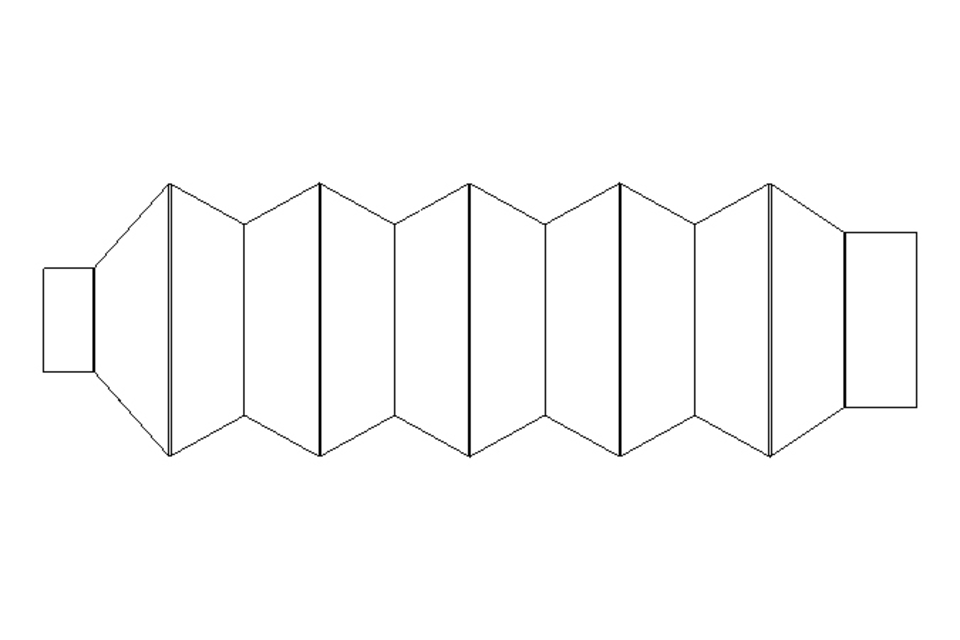 Soufflet L=65-350 d=25 D=43