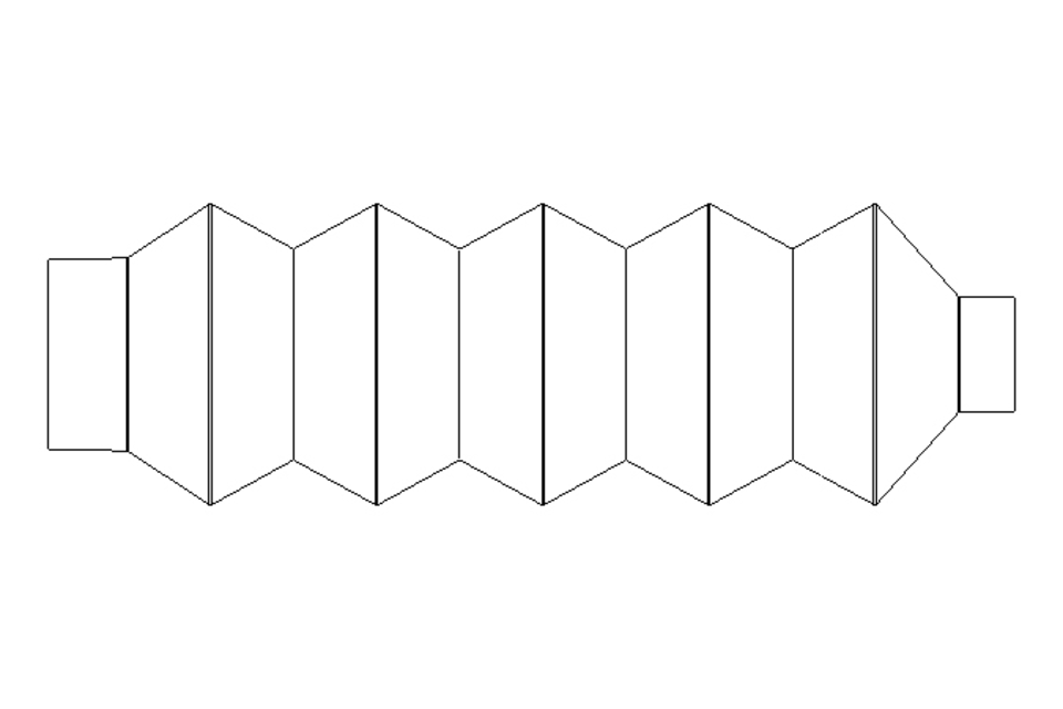 Soufflet L=65-350 d=25 D=43