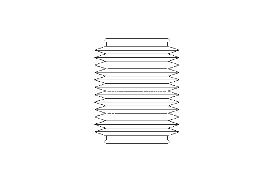 Rubber bellows L=50-350 d=75