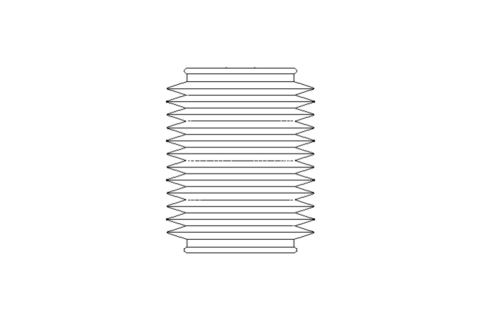 Rubber bellows L=50-350 d=75