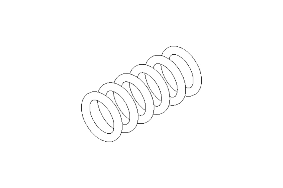 Pressure spring D1=10 D2=7.2 L=21.1 105N