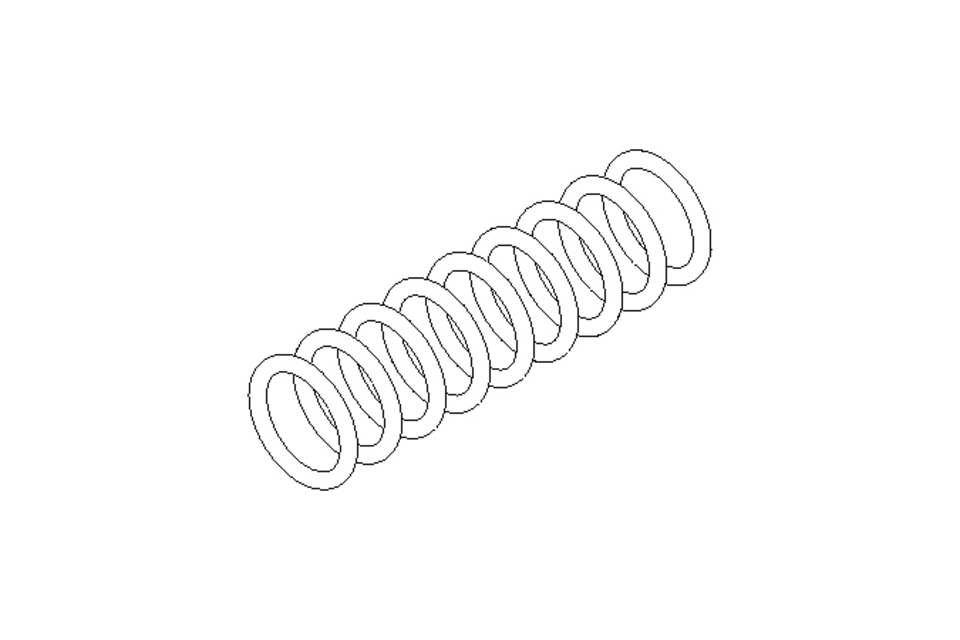 Pressure spring D1=2.82 D2=2.18 L=10 4N