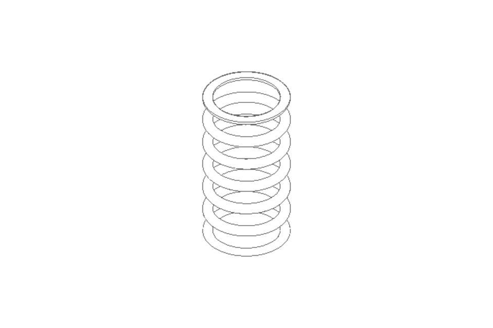 Pressure spring D1=4.5 D2=3.5 L=10 8.87N