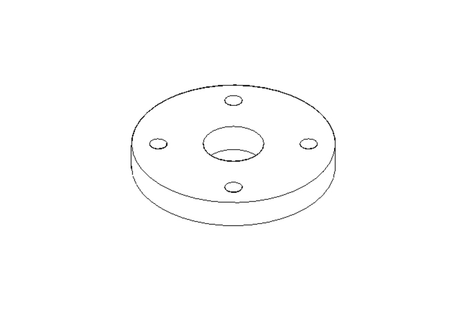 FLANGE  A DN25 / 33,7 1.0038 DIN 86041