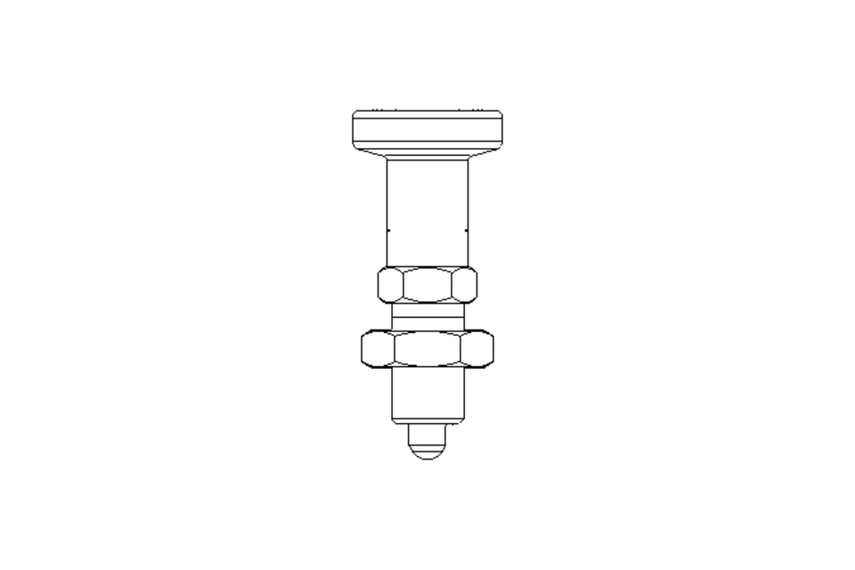 Rastbolzen D5 M10x1 Niro