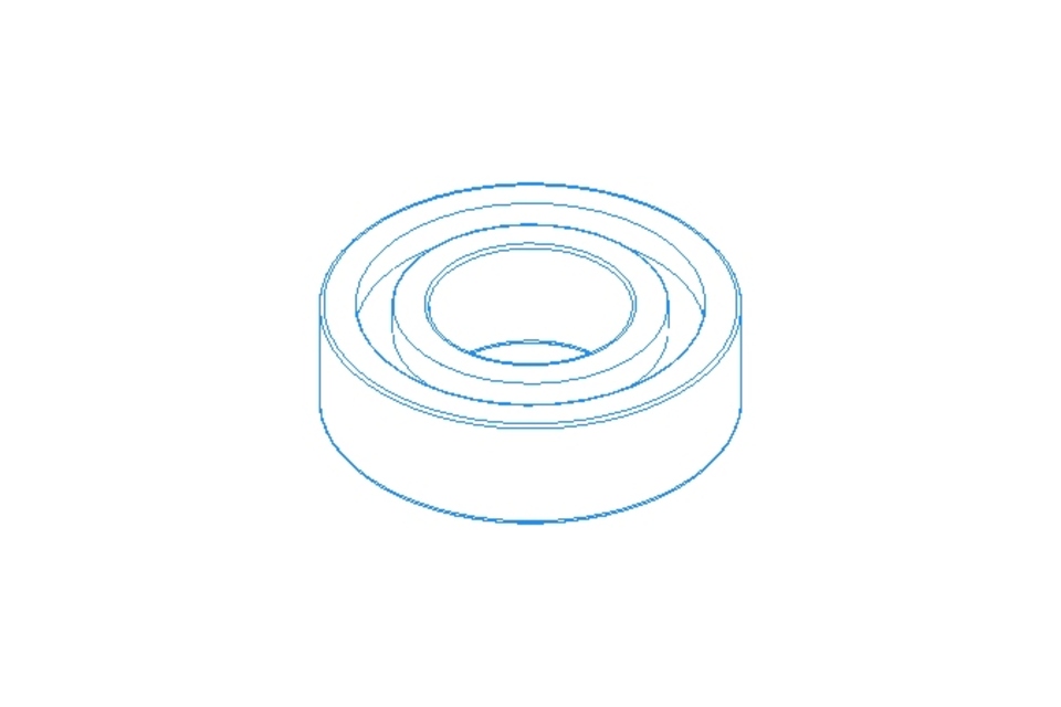 Deep groove ball bearing 6003 2RS 17x35