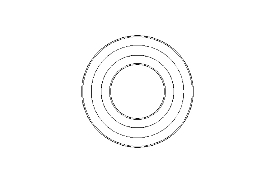 Deep groove ball bearing 6003 2RS 17x35